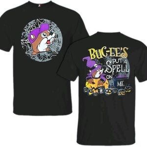 New Buc-ees "Put a Spell on Me" Halloween Shirt XXL Glow in the Dark Bucees